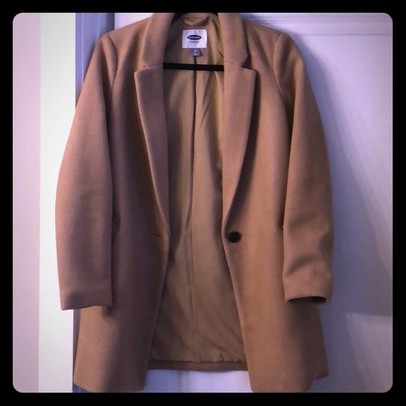 old navy tan coat